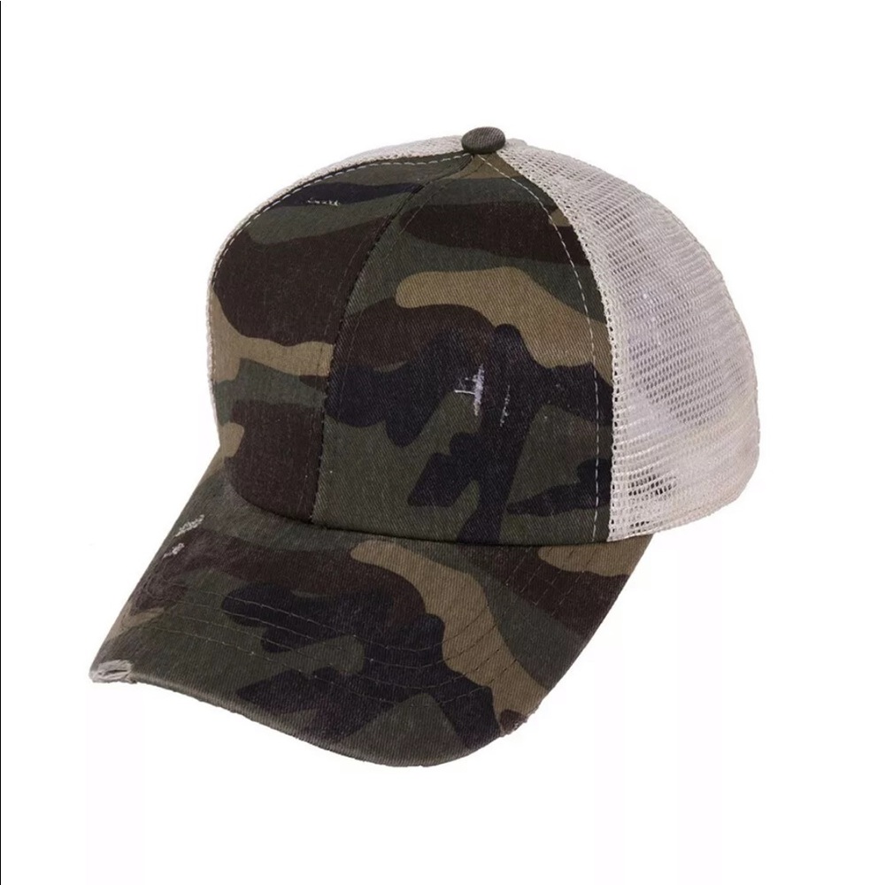 Ponytail Criss Cross Messy Bun Baseball Cap